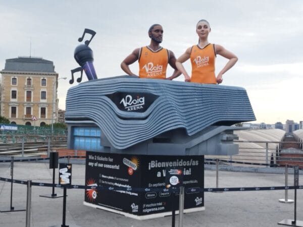 Falla del pabellón Roig Arena en Madrid