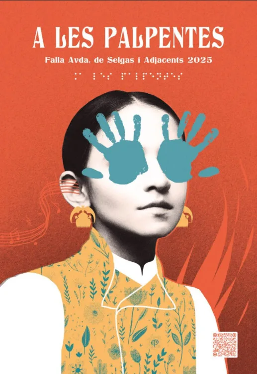 Portada del llibret de la Falla Av. Selgas (Xàtiva) 2025