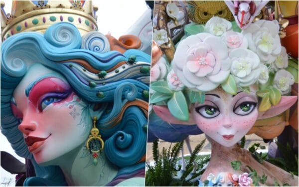 Detalles de las fallas grande e infantil de Na Jordana 2025