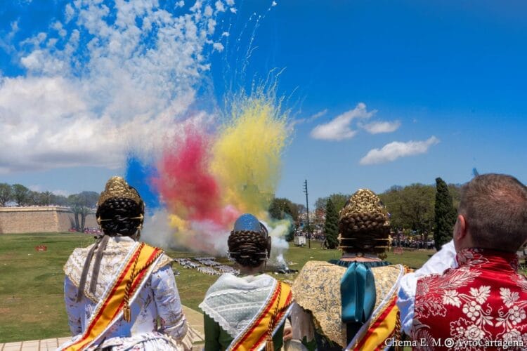 Mascletà en recuerdo de la DANA en Cartagena (foto: Ayuntamiento de Cartagena)