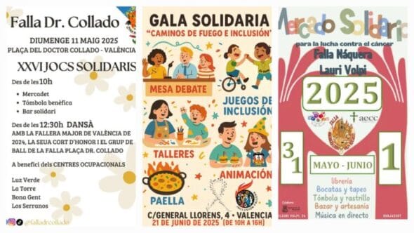 Trío de planes solidarios falleros