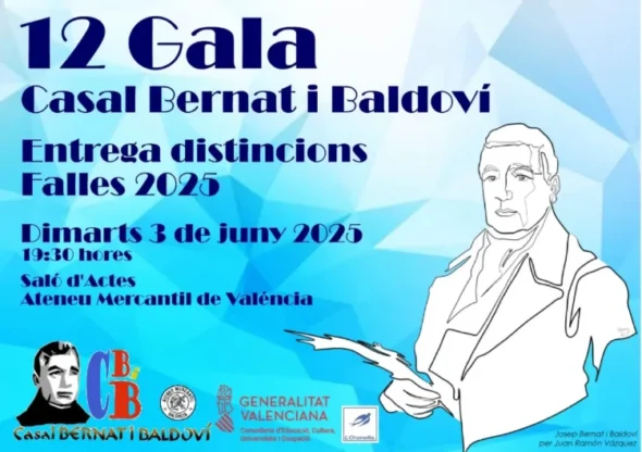 Cartel 12ª Gala del Casal Bernat i Baldoví