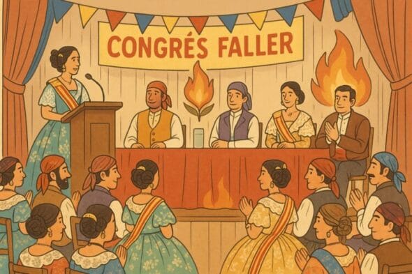 Congreso Fallero (imagen de ChatGPT)