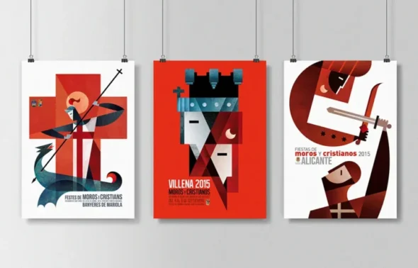 Carteles culturales de Vicent Ramon (de la web del diseñador)