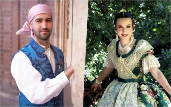 Mantenedores de las falleras mayor de Dénia 2026 (fotos de JLFD)