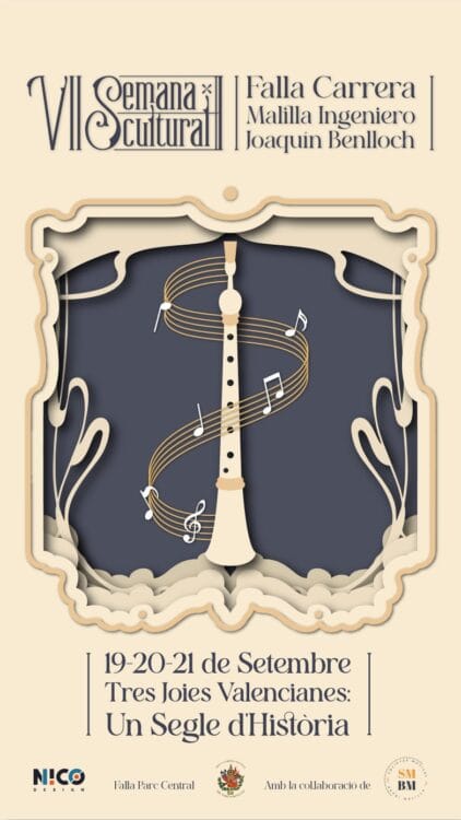 Cartel del fin de semana cultural de Carrera Malilla - Ing. Joaquín Benlloch