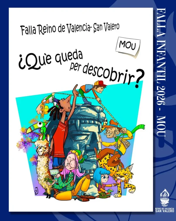 Boceto de la falla infantil de Reino de València - San Valero 2026