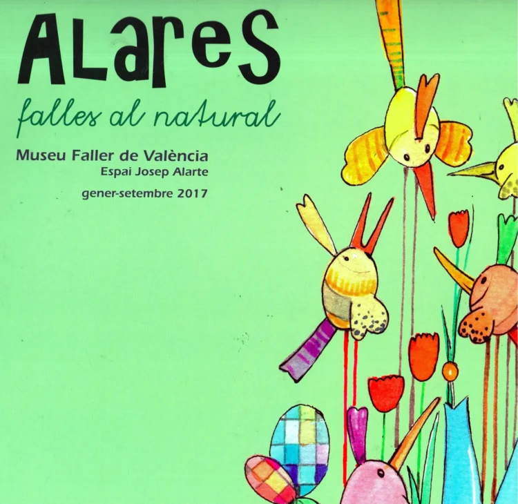 Portada del libro "Alares, falles al natural". Catálogo de la exposición