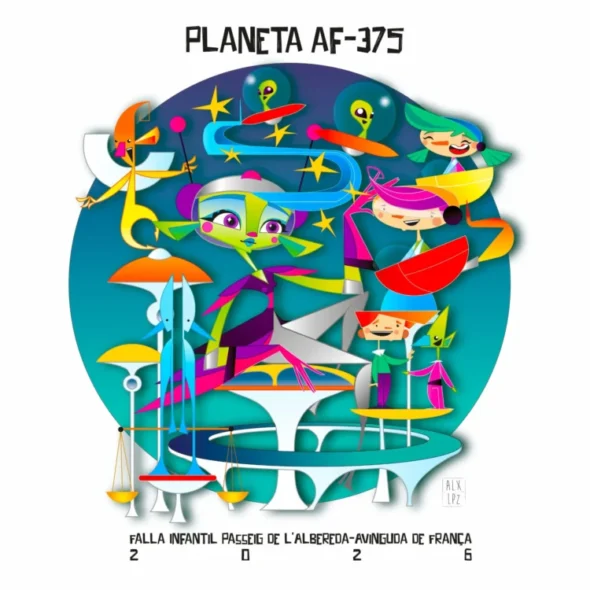 Boceto de la falla infantil de Alameda - Av. Francia 2026