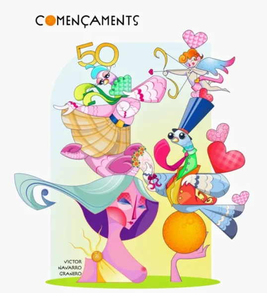 Boceto de la falla grande de Ministro Luis Mayans - Platero Suárez 2026