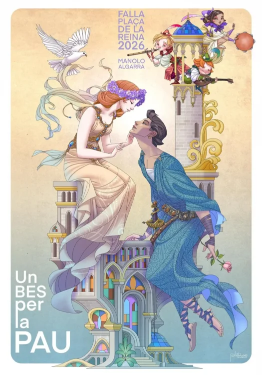 Boceto de la falla Reina-Paz-San Vicente de 2026