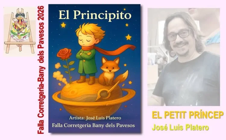 Boceto de la falla infantil de Corretgeria 2026