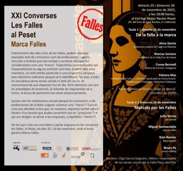 Cartel de "Les Falles, al Peset" de 2025