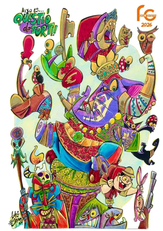 Boceto de la falla grande de Gayano Lluch 2026