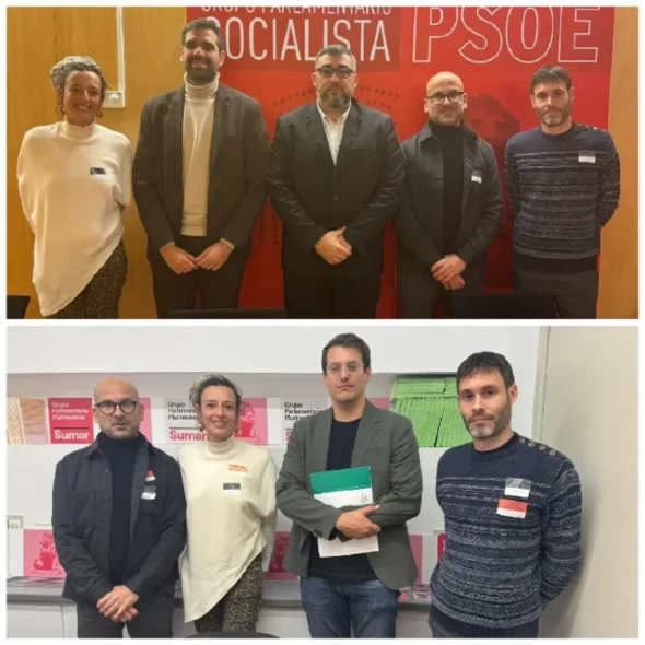 Reuniones del Gremio de Artistas Falleros de València en el Congreso