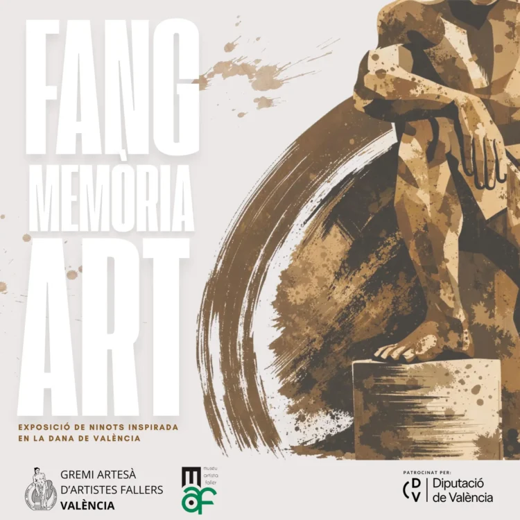 Cartel de la exposición de ninots inspirados en la DANA