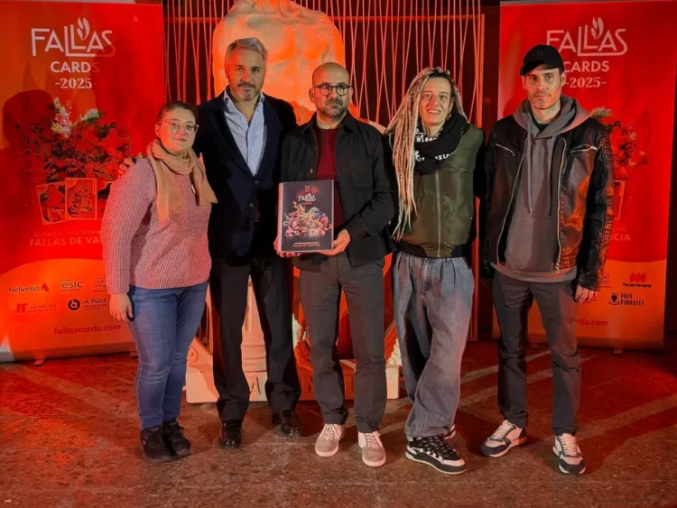Presentación de Fallas Cards en la Festa del Pi 2025 (foto: Gremio)