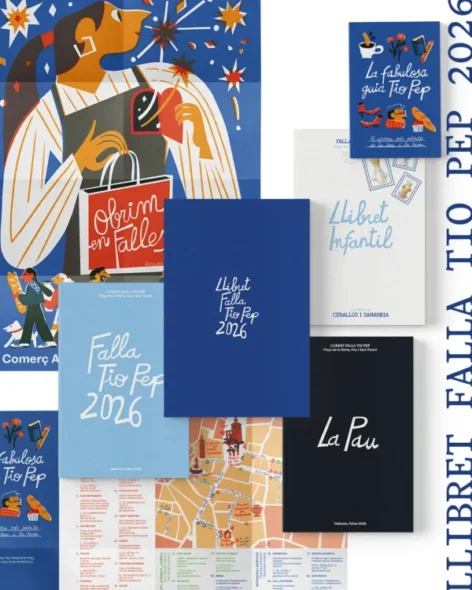 Portada del llibret de la Falla Tio Pep 2026