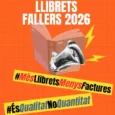 Cartel protesta por premios de llibrets de Generalitat 2026