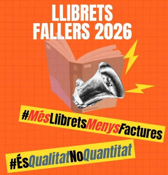 Cartel protesta por premios de llibrets de Generalitat 2026