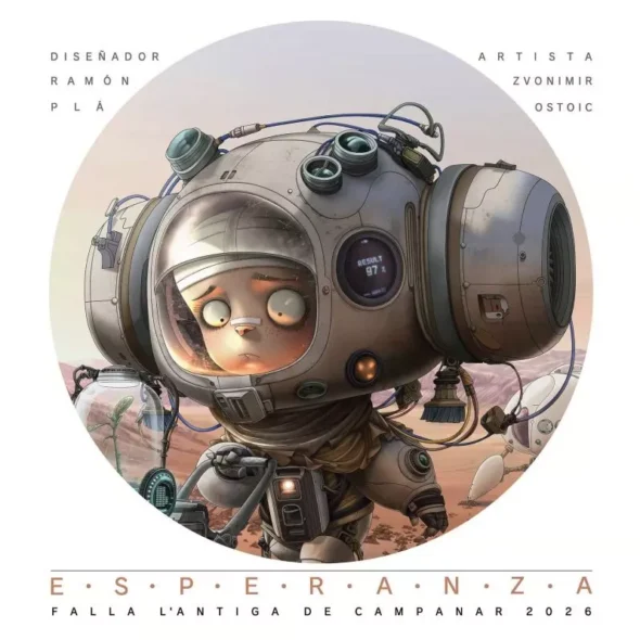 Boceto de la falla infantil de L'Antiga de Campanar 2026