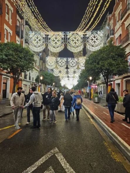 Iluminación de la Falla Cuba - Puerto Rico (foto: JCF)
