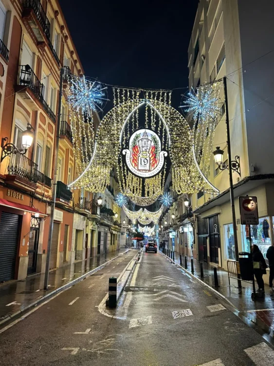 Iluminación de la Falla El Clero (foto: JCF)