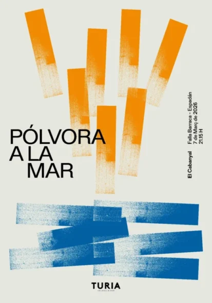 Cartel Pólvora a la Mar (Falla Barraca-Espadán)