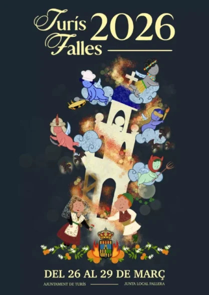 Cartel de las Fallas de Turís 2026