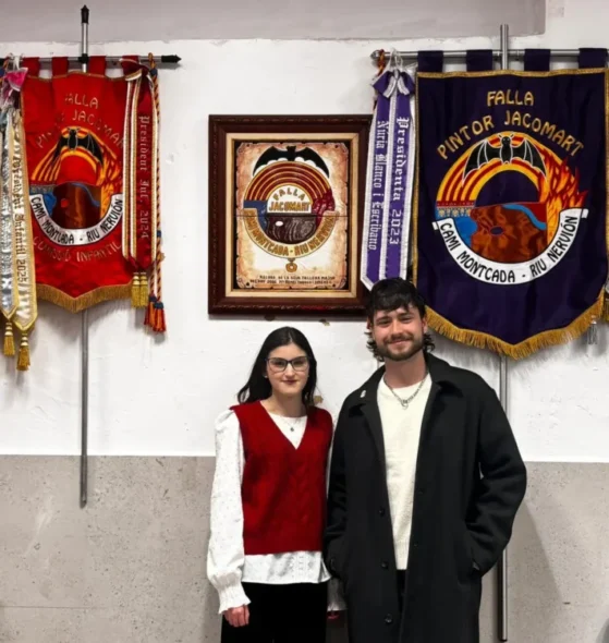 Presidente y presidenta de la Falla Jacomart, 2026