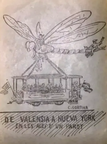 Boceto de la Falla Plaza de Mariano Benlliure de 1928
