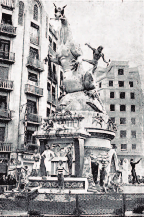 Falla Av. José Antonio-Duque de Calabria 1957 (Foto Fallas Bayarri)
