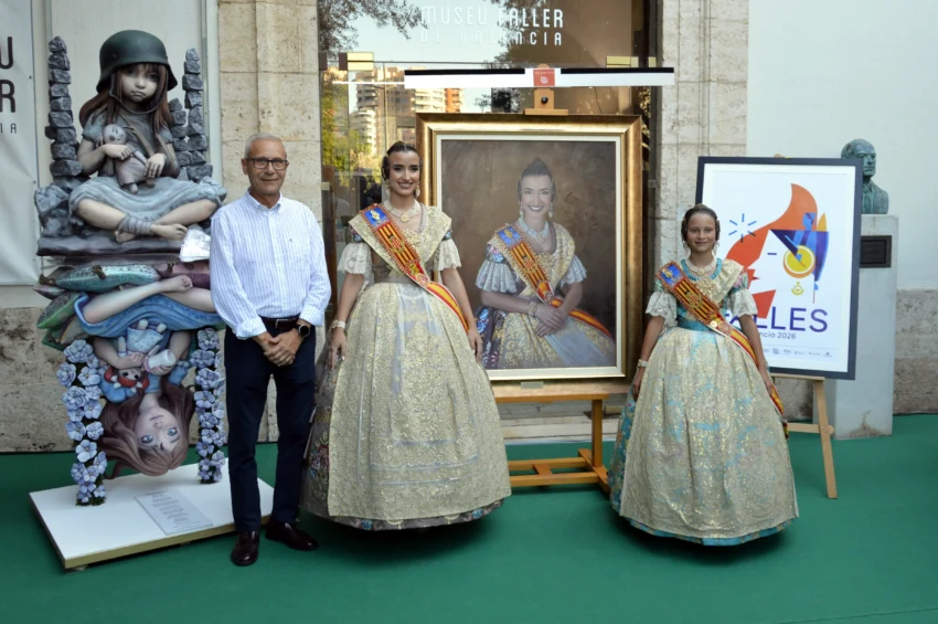 Entrega de los ninots indultats, retrato y cartel 2026 al Museu Faller de València