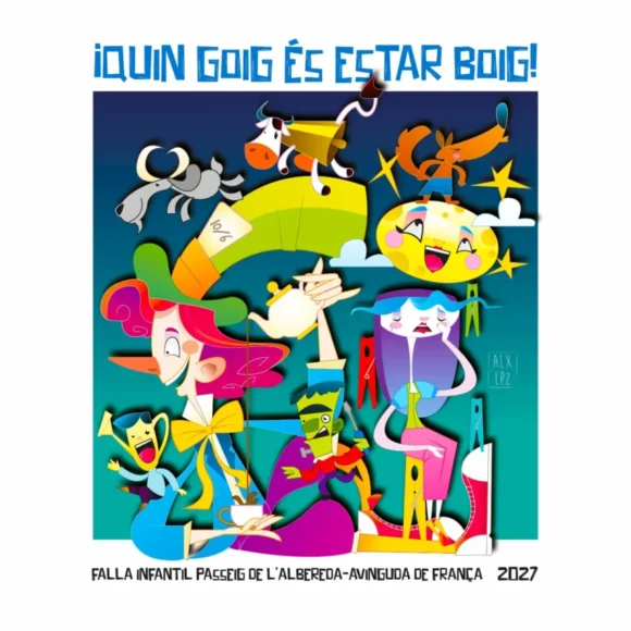 Boceto de la falla infantil de Alameda - Av. Francia 2027