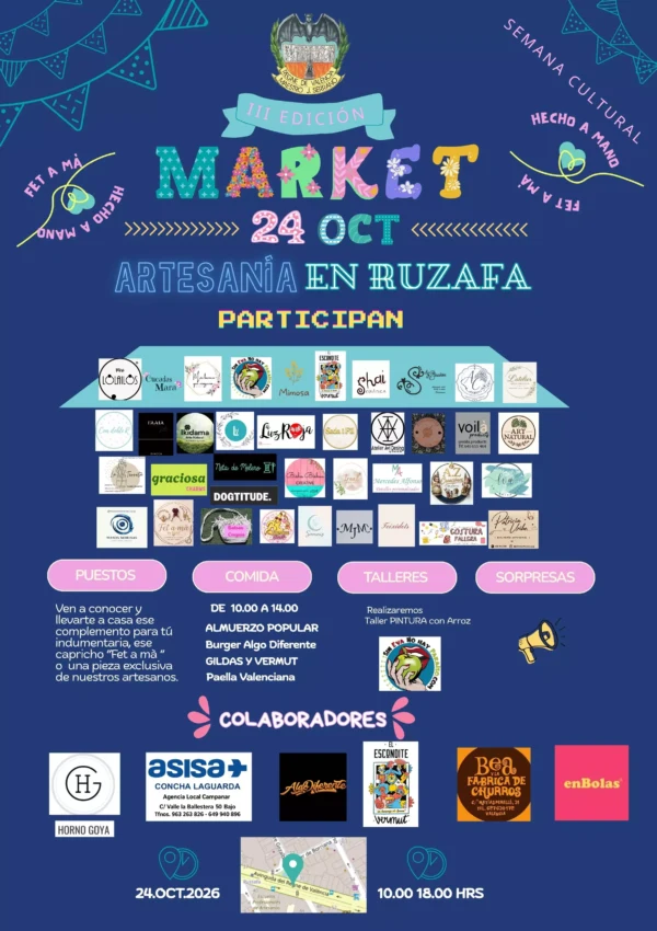Cartel del Mig Any de la Falla R. València - Maestro Serrano
