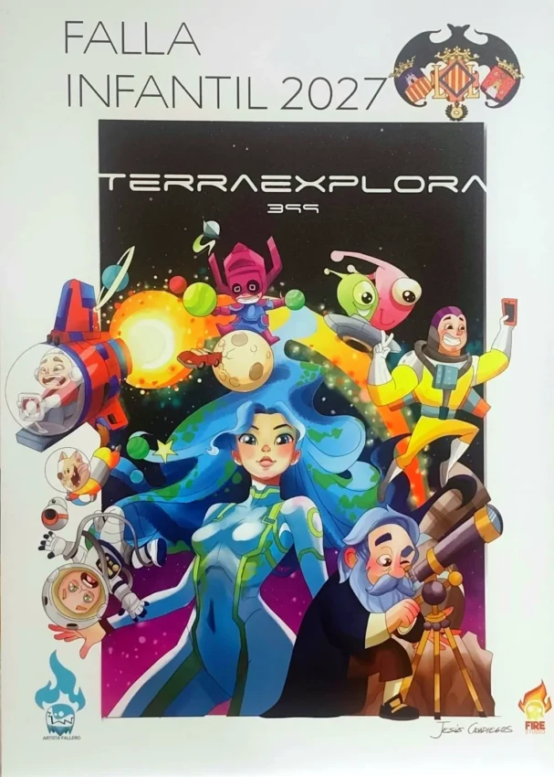 Boceto de la falla infantil de Castellón-Segorbe 2027