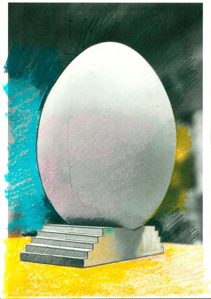 Boceto de la falla grande de Plaza Rojas Clemente de 2027