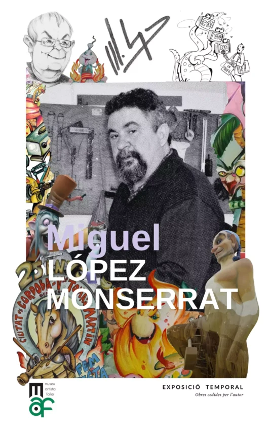 Cartel de la Exposición de Miguel López Monserrat en el MAF