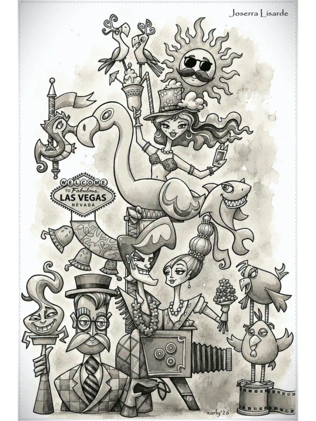 Boceto de la falla grande de Sant Vicent - Marvà de 2027